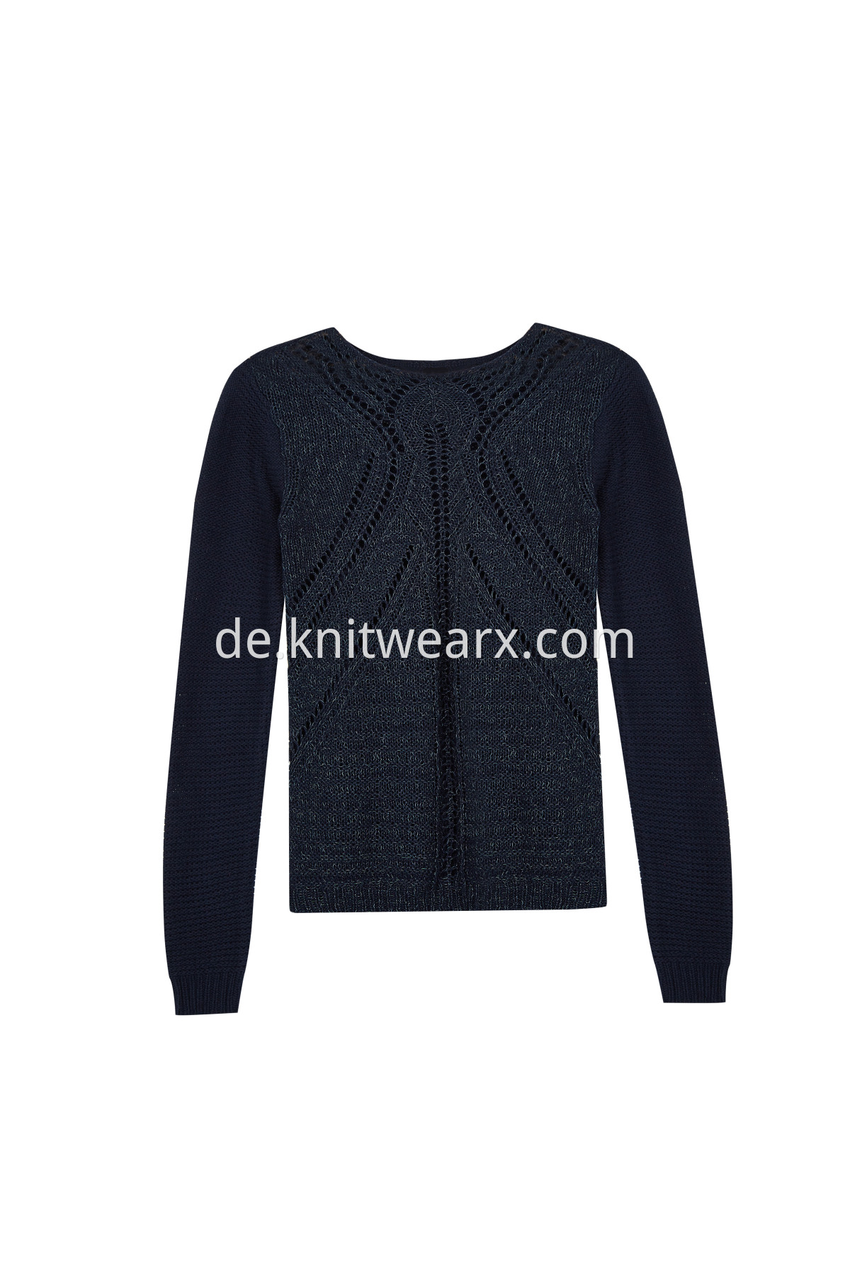 Women‘s Boat Batwing Rib Sleeve knitted Pullover